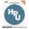 Hawaii Pacific University Secondary Logo Automotive Car Window Locker Circle Bumper Sticker - 3 of 4