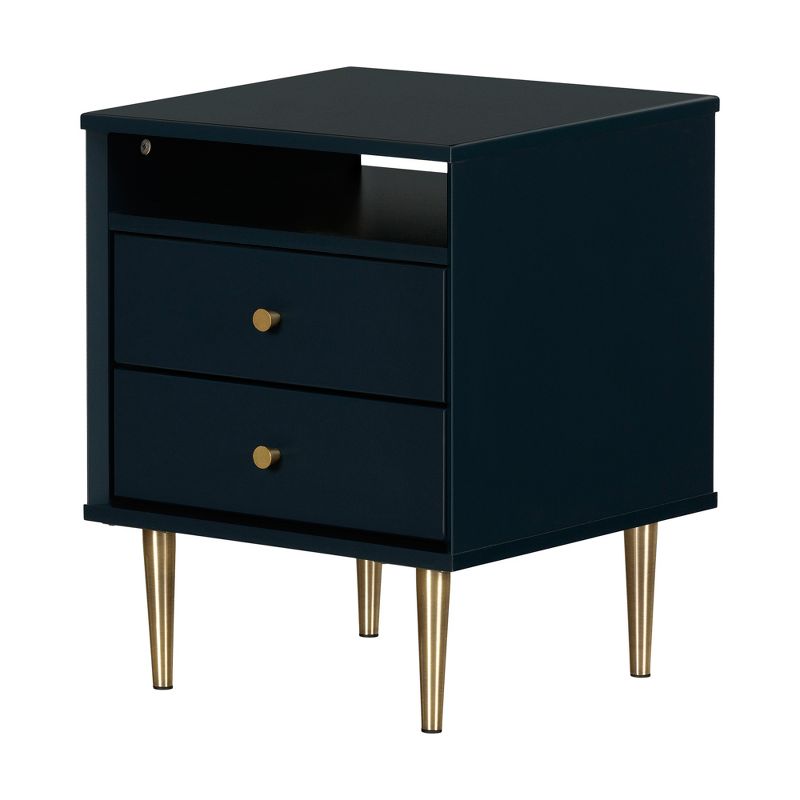 Dylane 2-Drawer Nightstand Navy - South Shore, 1 of 13