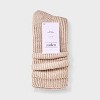 Women's Ribbed Super Soft Slouch Crew Socks - Auden™ One Size 4-10 - 3 of 4