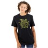 Spooky Halloween Trick or Treat Graphic T Shirt Men or Women Brisco Brands Black S - 3 of 4