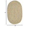 Colonial Mills West Bay Area Rug - Celery Tweed 4' round - 2 of 2