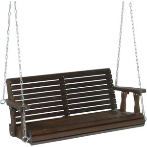 VINGLI 4 FT Outdoor Porch Swing, Heavy Duty 880 LBS Patio Hanging Swing Bench with Chains for Yard, Garden - 1 of 4