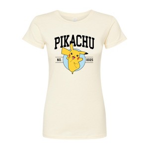 Women's - Pokémon - Pikachu Collegiate Fitted Graphic T-Shirt - 1 of 3