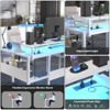 Aheaplus Customizable L-shaped Flip Computer Desk, Home Office Desk with RGB Light Strip and Power Socket - 4 of 4