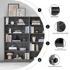Sevobal Decorarive Bookshelf Bookshelf for Bedroom 5 Shelf Office Bookcase for Living Room, Gray, 33"*11.6"*59.8" - 4 of 4