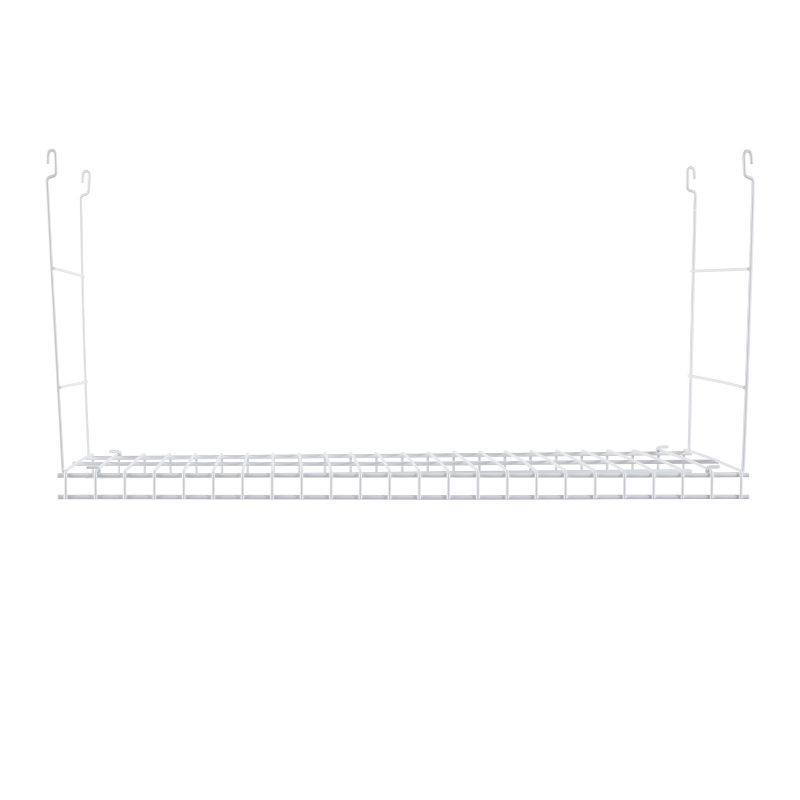 Rubbermaid Universal 24 Inch Long Durable Steel Custom Wire Hanging Added Storage Shelf Accessory, White, 4 of 7