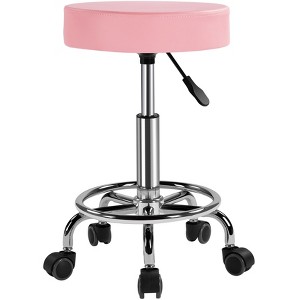 Yaheetech Adjustable Swivel Stools with Wheels for Medical/Tattoo/Dental/Facial/Massage/Spa/Drafting - 1 of 4