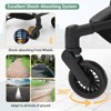Lightweight Baby Stroller, Compact Travel Stroller with Easy One-Hand Fold, Adjustable Canopy, Storage Basket & All-Terrain Wheels, Black - 3 of 4
