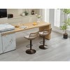 NicBex Set of 2 Bar Stools for Kitchen Island,Rattan Counter Bar Stools with Footrest,Bar Chairs for Dining Rooms,Kitchens Islands - 3 of 4