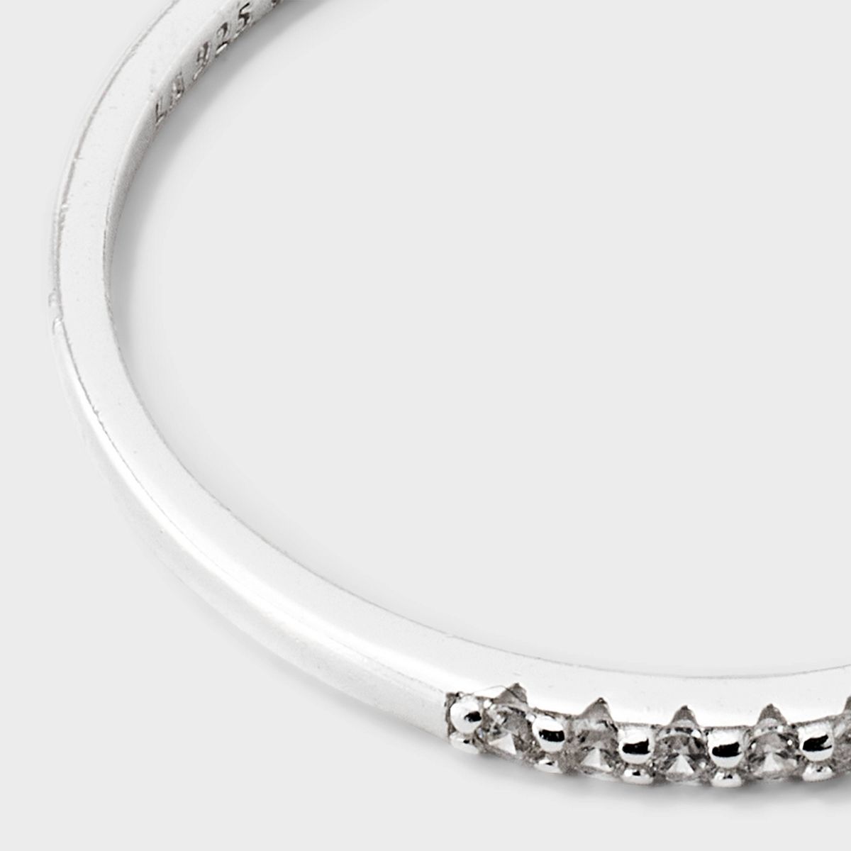 Sterling Silver Cubic Zirconia Pave Front Ring - A New Day™ - thumbnail 6