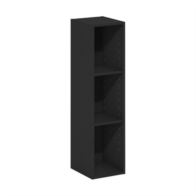 HOMLUX 3-Tier Bookcase Open Storage Bookshelf with Adjustable Shelf