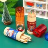 12Pcs Colored Pencils Set Children Cartoon Multicolor Pencil with Sharpener Christmas Cover Gifts Classroom School Art Supplies - 3 of 4