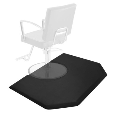 Saloniture 3 ft. x 5 ft. Salon & Barber Shop Chair Anti-Fatigue Floor Mat - Marble Rectangle - 1/2 in. Thick