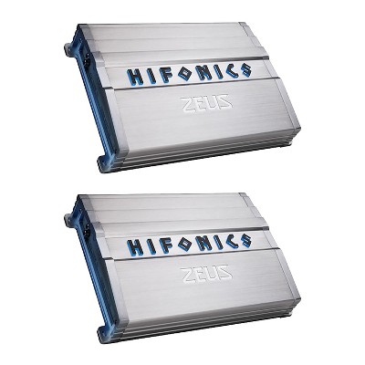 Hifonics ZG-1200.1D Zeus Gamma 1200W Max Class D Monoblock Car Audio Amplifier (2 Pack)