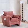 Aukfa Accent Chairs, Oversized Armchair with Side Pockets, Mid Century Modern Reading Chair, Ergonomic Comfy Sofa Chair for Office, Apartment - 4 of 4