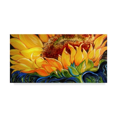 Large Yellow and Green Floral Abstract Canvas Art