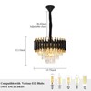 Whizmax Modern New Crystal Chandelier, Black and Gold Glass Lamp, Suitable for Bedroom, Living Room, Study Room - 4 of 4