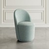 Jofran,Landon Mid-Century Modern Upholstered Swivel Dining Chair (Set of 2) - 3 of 4