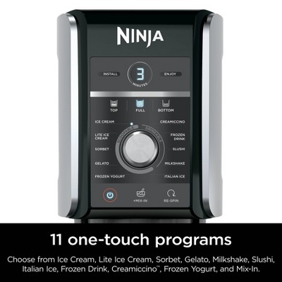 Ninja 0.5qt Silver Stainless Steel Automatic Ice Cream Maker