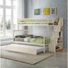 Grungis Twin over Full Loft Bed with Trundle and Storage Ladder,Bunk Bed with Guardrails Can Divided Into 2 Beds,Loft and Bunk Bed for Bedroom - 2 of 4
