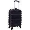Generic 20" Spinner Carry-On Luggage, Black - 3 of 4