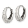 Chisel Stainless Steel Polished Tapered Hinged Hoop Earrings - 3 of 4