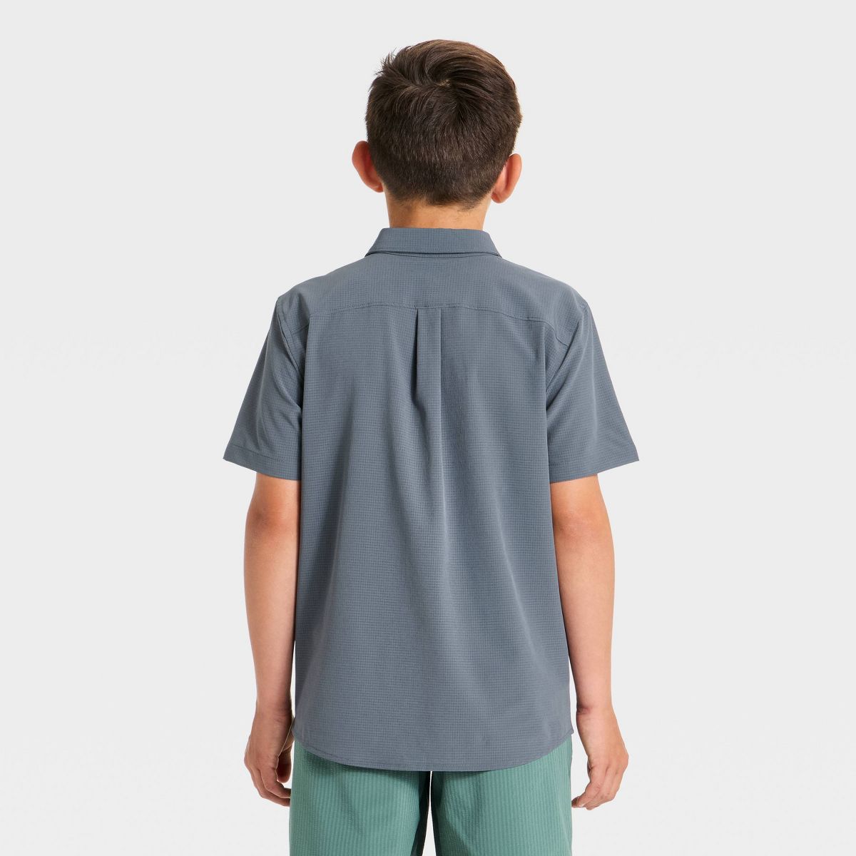 Boys' Textured Woven Shirt - All In Motion™ - thumbnail 5