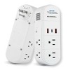 Bell + Howell Swivel Power Strip with 6 Outlets, 2 USB Ports, 1 USB-C Port, 180-Degree Rotation and Surge Protection - 2 of 4