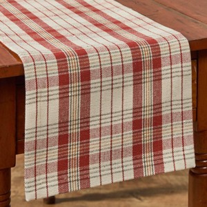 Park Designs Hawthorne Red Plaid Table Runner 13" x 36" - 1 of 4