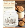 Courtside Market Merry Christmas Deer Snickerdoodle 18oz Soy Wax Candle Glass Jar & Lid - 3 of 3