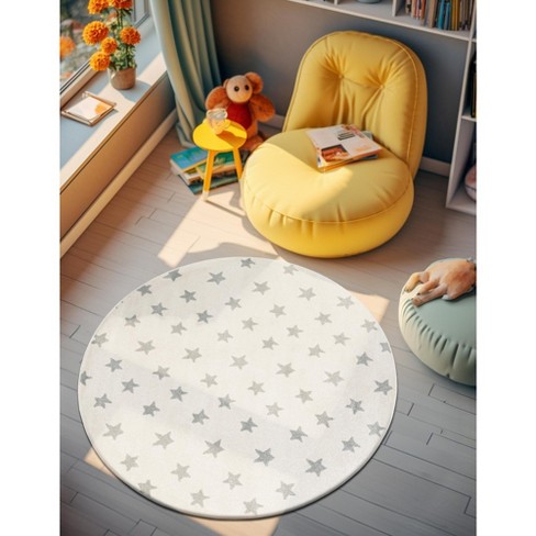 Unique Loom Whimsy Kids Stars Indoor Woven Area Rug - image 1 of 4