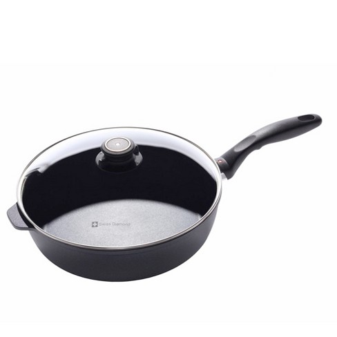 Kenmore Arlington 3.5 Quart Non Stick Aluminum Saute Pan With Lid In Black  Diamond : Target