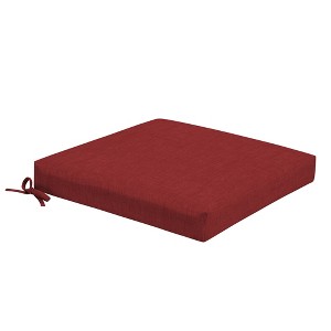 ARDEN Foam Outdoor Dining Seat Cushion, 19 x 19, made with ProFoam, Rain-proof, Fade Resistant, Ruby Red Leala - 1 of 4