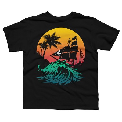 Boy's Design By Humans Welcome summer from pirates By NLKart T-Shirt