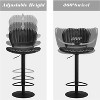 Jojoka Counter Height Adjustable Bar Stools Kitchen Island Barstools Set - 3 of 4