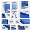 Folding Reclining Stadium Seat with Multiple Pockets, Anti-Slip Bottom, Bleacher Hooks, Adjustable Height - 4 of 4
