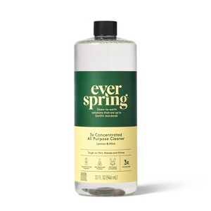 Lemon & Mint Ultra-Concentrated All Purpose Cleaner - 32oz - Everspring™ - 1 of 4