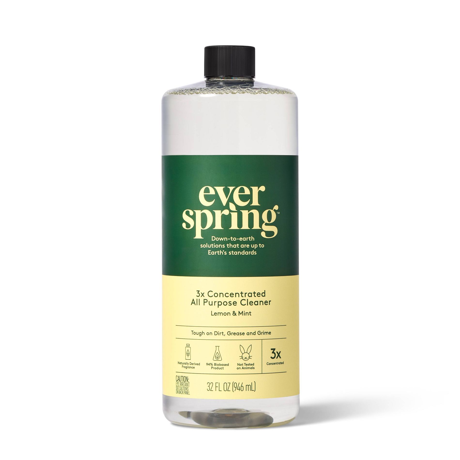 Lemon & Mint Ultra-Concentrated All Purpose Cleaner - 32oz - Everspring™