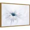 23" x 16" Serene Flower by Jacky Parker Framed Wall Canvas White - Amanti Art: Modern Botanical Art, Gold Frame, Sawtooth Back Mount - 2 of 4