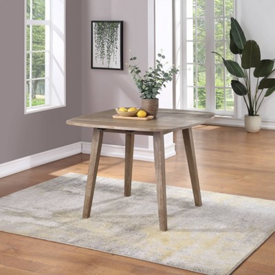 Boulder 40" Brown Reclaimed Wood Extendable Dining Table