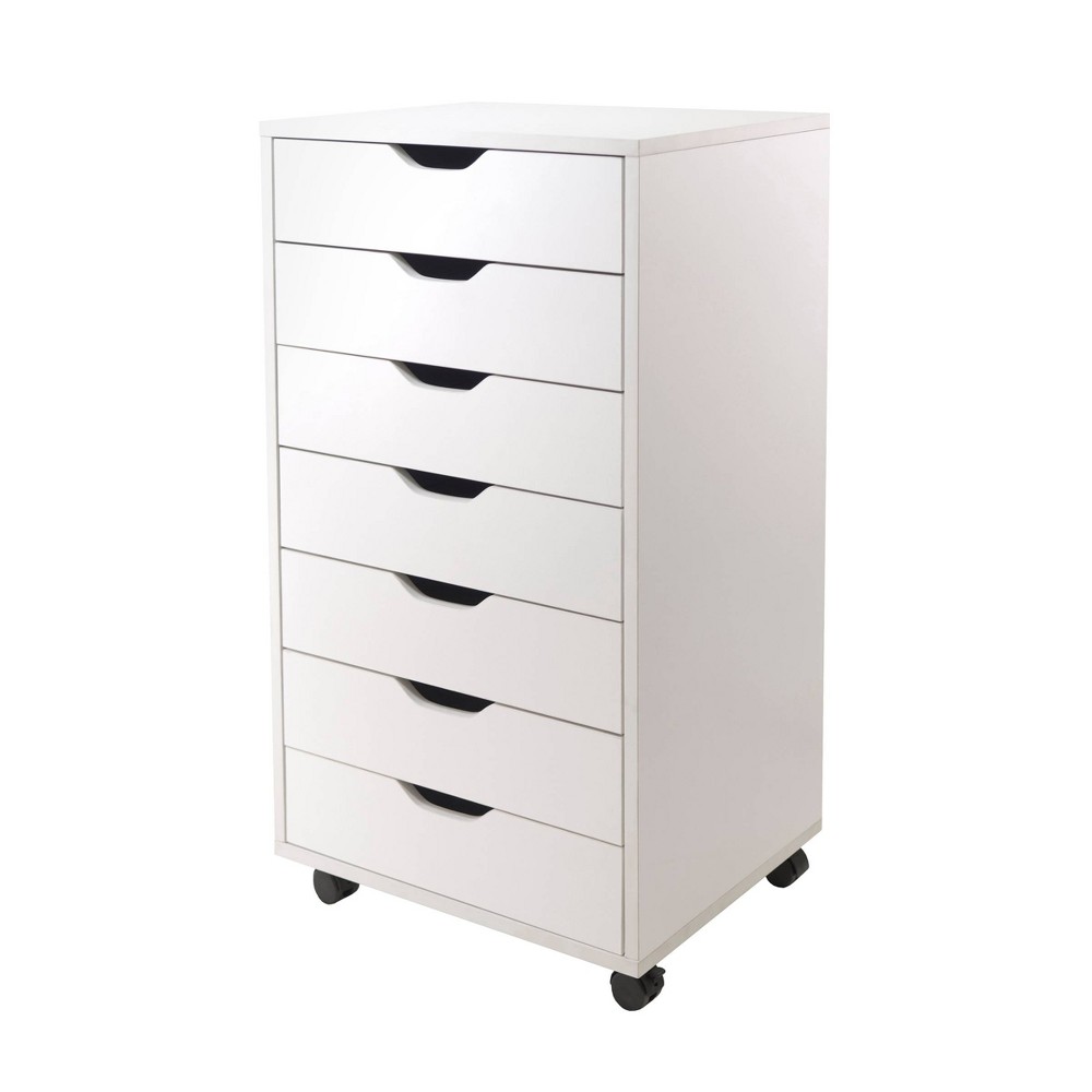 Halifax 7 Drawer Cabinet with Casters - White - Winsome