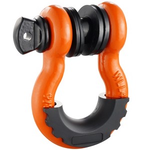 VEVOR 3/4" D-Ring Shackle, 2 Pack Alloy Steel Shackles 62832 lbs (28.5 Ton) Break Strength with 7/8" Screw Pin, Isolators & Washers - 1 of 4