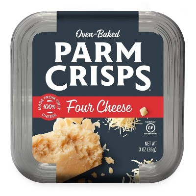 Parm Crisps Four Cheese Parmesan Crisps Tub - 3oz