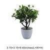 Unique Bargains Artificial Plants Coin Chrysanthemum with Round Pot Plastic 3.15"x3.15"x9.45" 1 Pc - 3 of 4