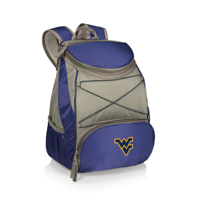 NCAA West Virginia Mountaineers PTX Backpack Cooler - Navy Blue, 1 of 4