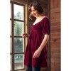 Who's My Sweetheart Velvet Babydoll Dress - 2 of 4