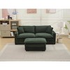 L-Shaped Sectional Sofa with Ottoman, USB & Cup Holders, Modular - 4 of 4