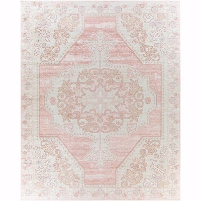 Mark & Day Bakkerom 7'9"x9'6" Rectangle Woven Indoor Area Rugs Cream: Traditional Medallion, Stain-Resistant, Pet Friendly