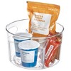 iDesign Recycled Plastic Turntable Organizer with Removable Dividers, The Linus Collection - 10.5" x 10.5" x 6.36", Clear - 3 of 4
