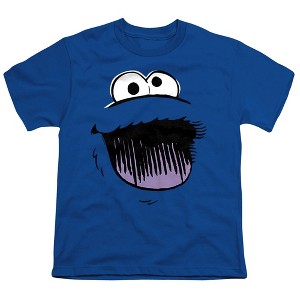 Boys' Sesame Street Cookie Monster Retro Sketch Face T-Shirt - 1 of 4